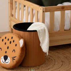 Pouf-coffre enfant Léopard "Anoki"
