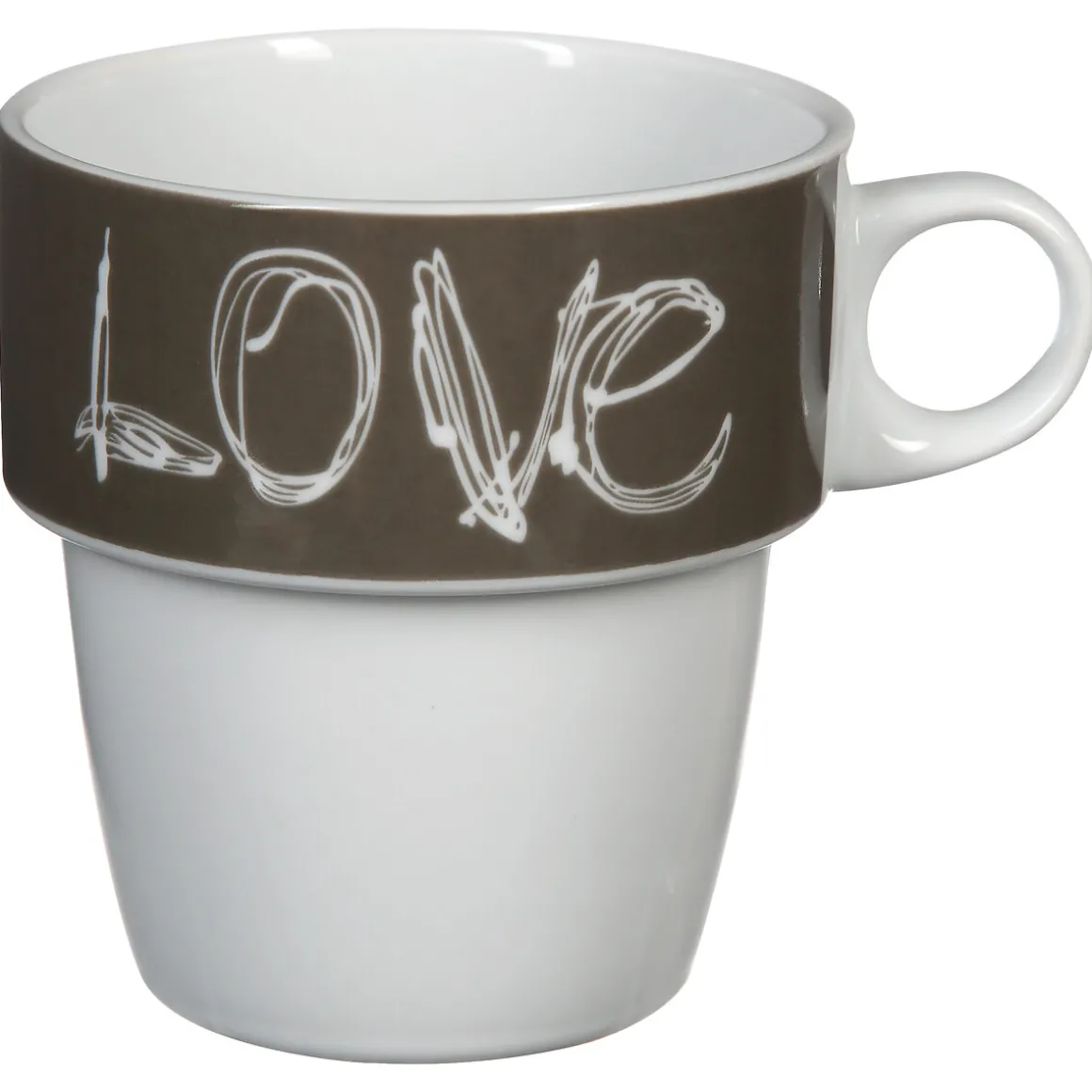 Rack 6 mugs "Love"