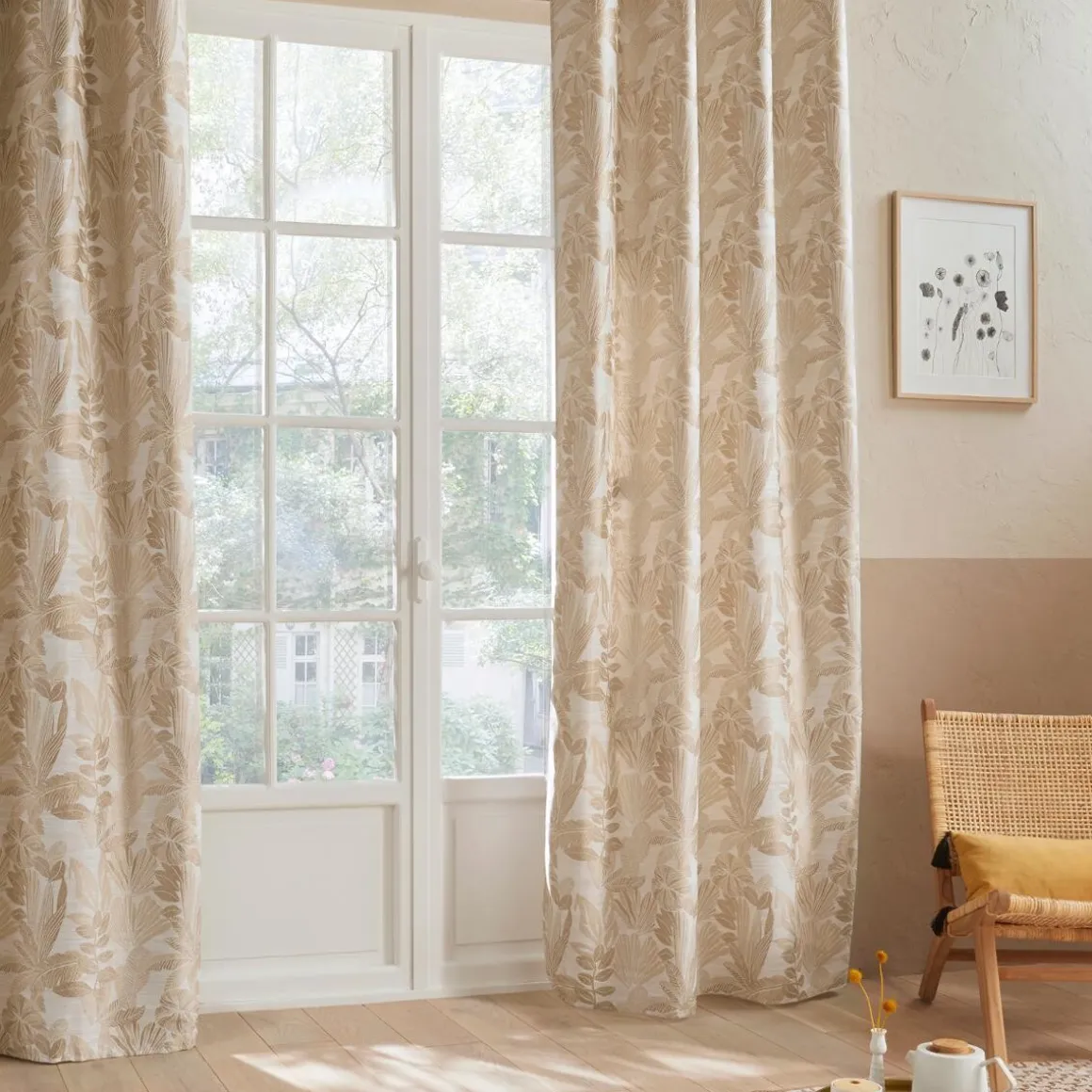 Rideau "Bejuco", motifs jacquard