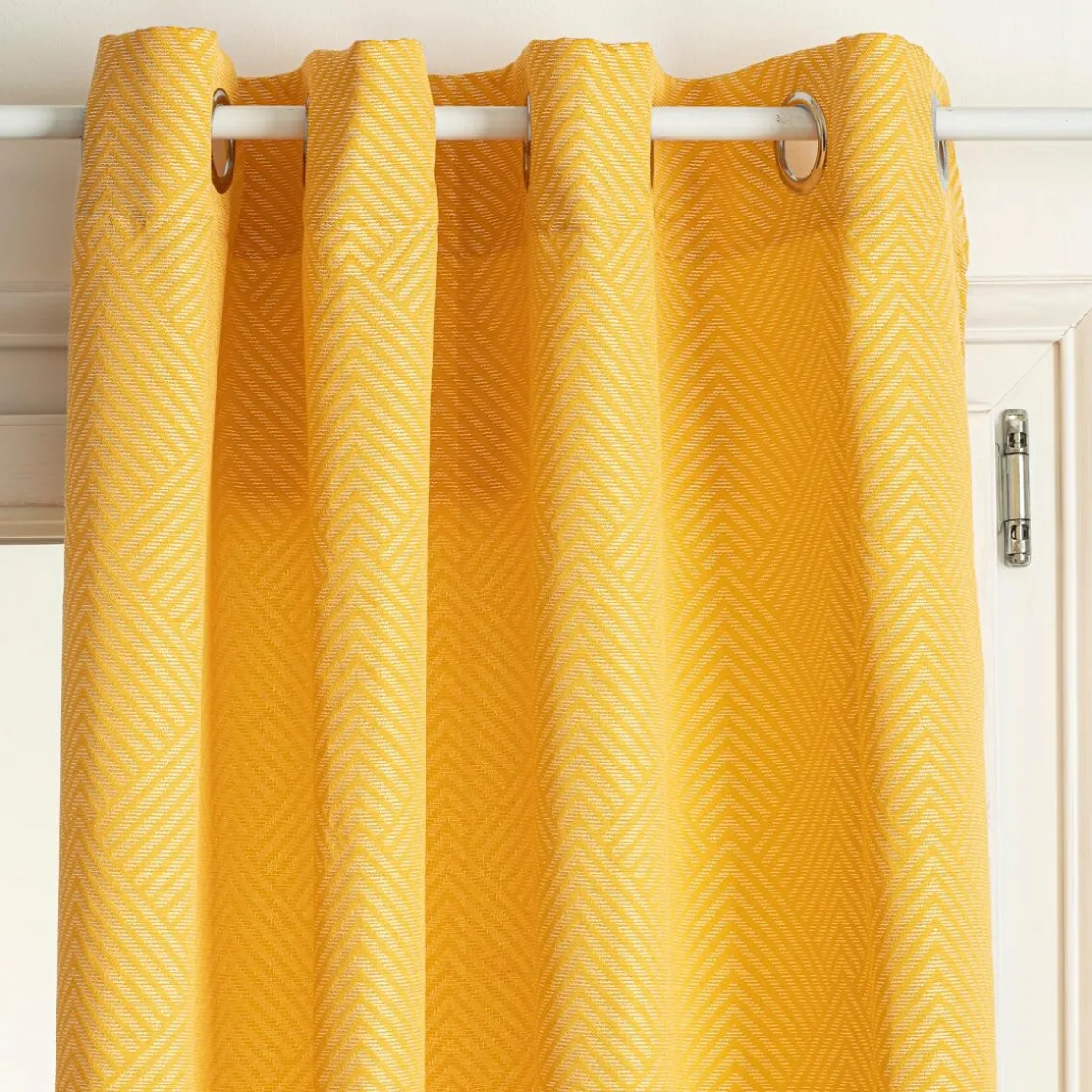 Rideau "Géom", motifs jacquard