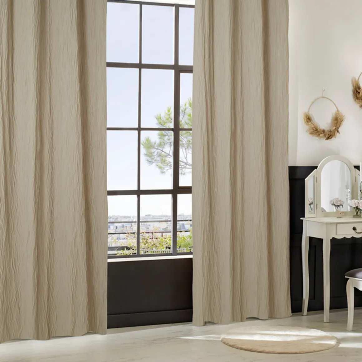 Rideau plissé "Maely"