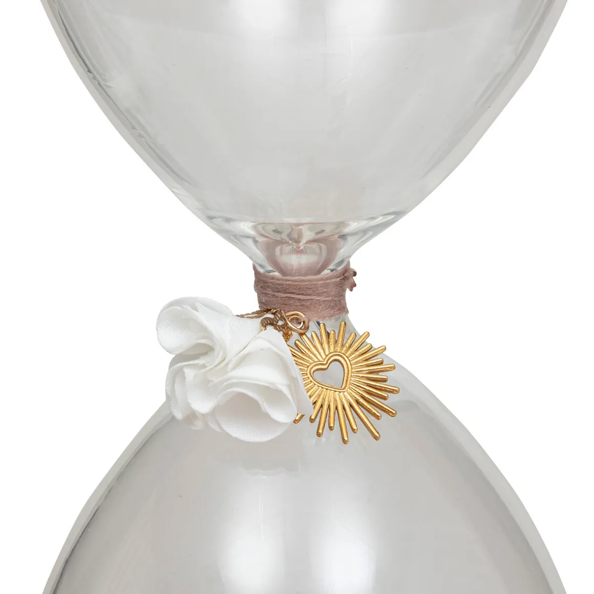 Sablier en verre "Floral"