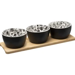 Service apéritif 4 pièces "White Floral"