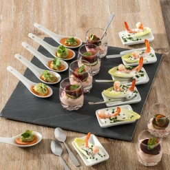 Service apéritif carré 25 pièces