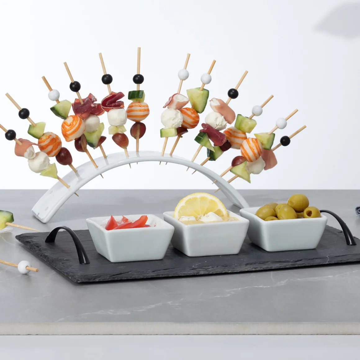 Set apéritif arc 5 pièces