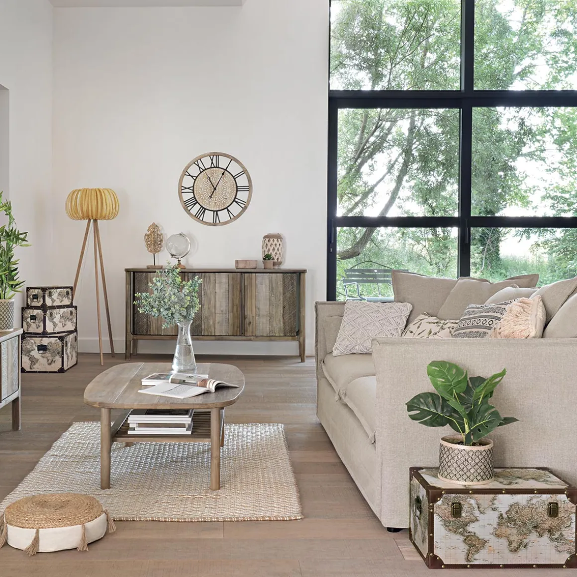 Set de 4 malles "Map Monde"