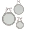 Set de 3 miroirs ronds "Alexia"