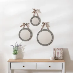 Set de 3 miroirs ronds "Alexia"