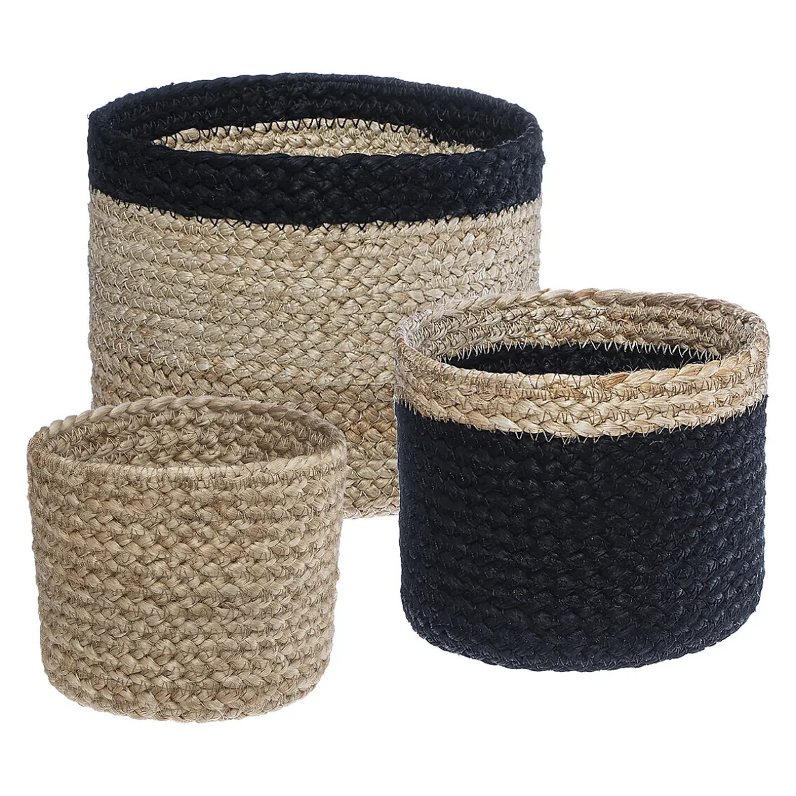 Set de 3 paniers, jute