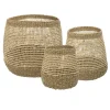 Set de 3 paniers ronds ajourés