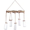 Set de 5 soliflores suspendus, verre