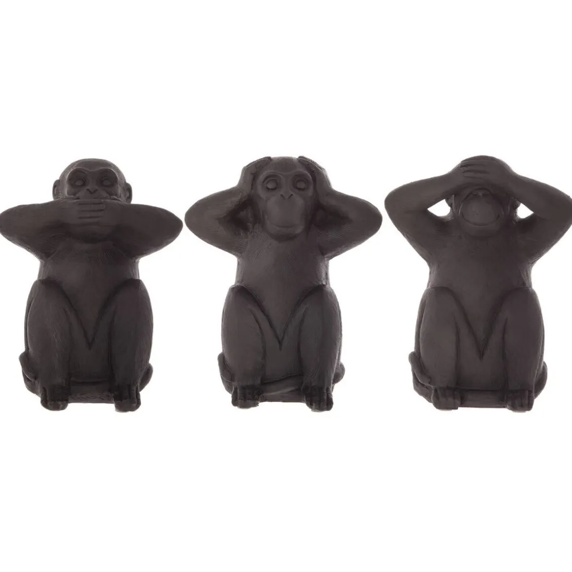 Set de 3 statuettes "Singes sagesse"