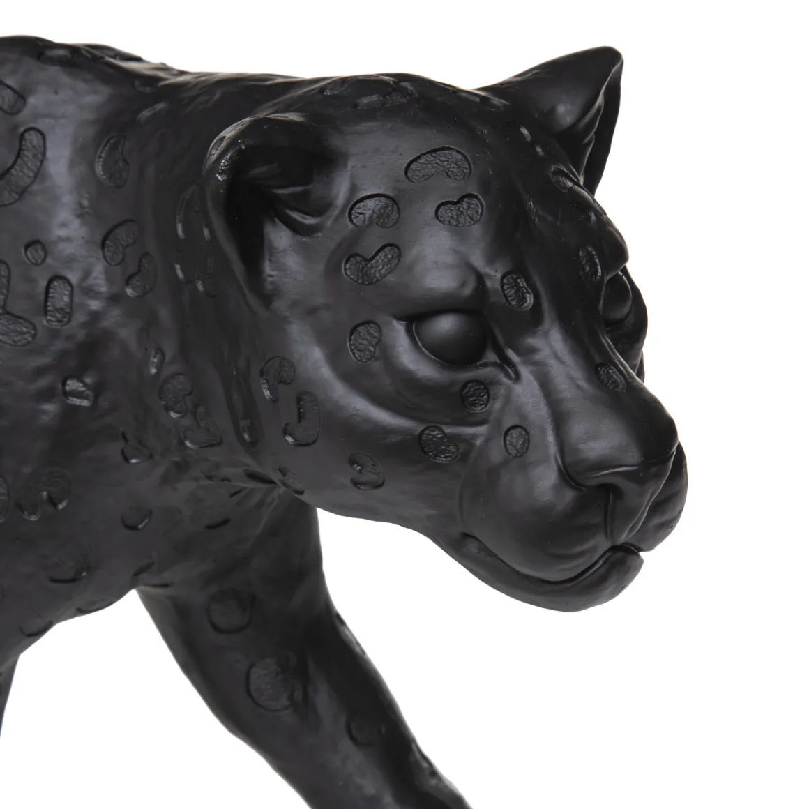 Statuette léopard, résine