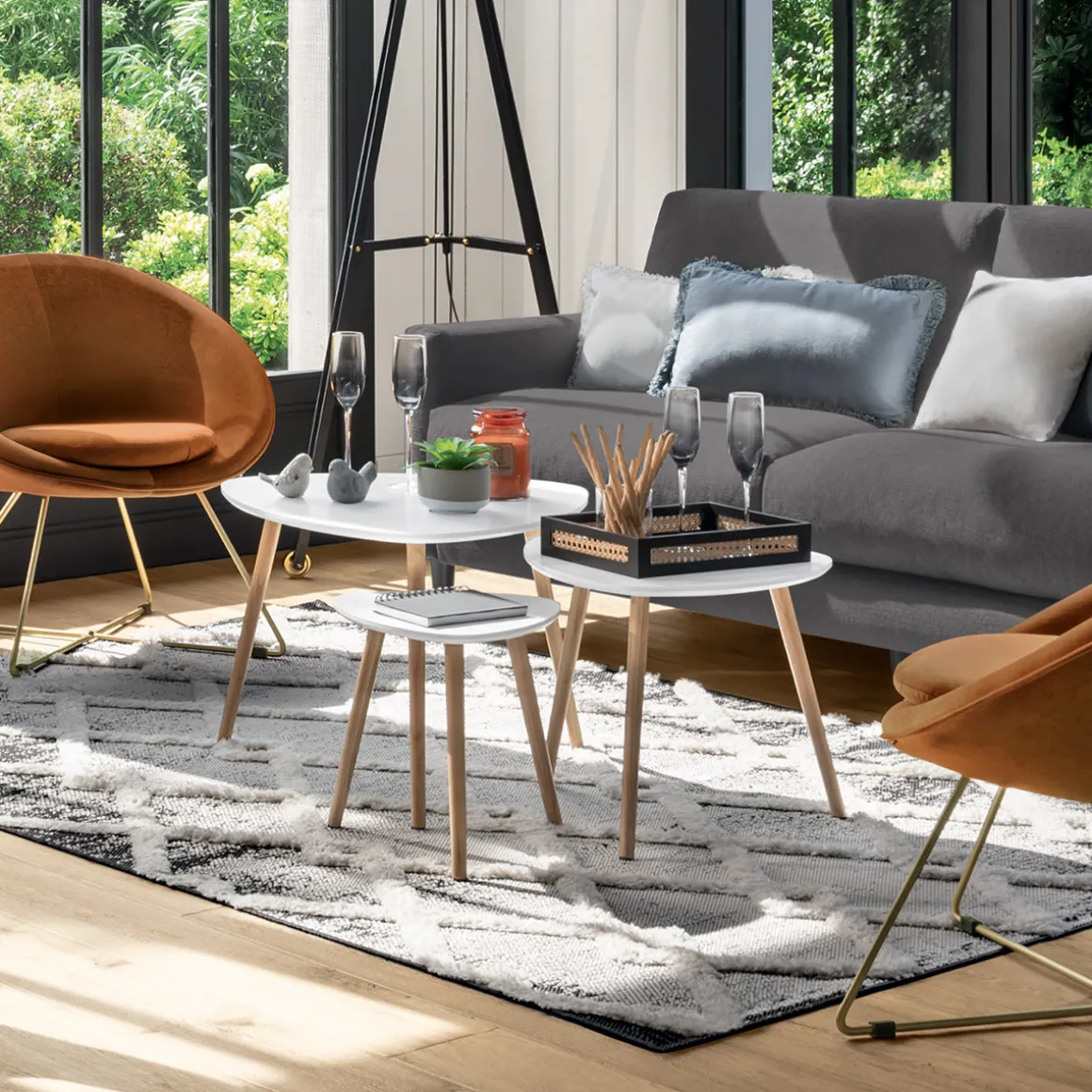 Tables gigognes "Mileo"