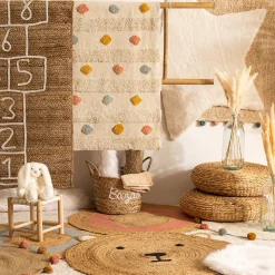 Tapis enfant fausse fourrure