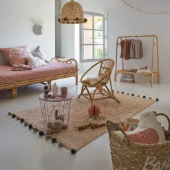 Tapis enfant, pompons