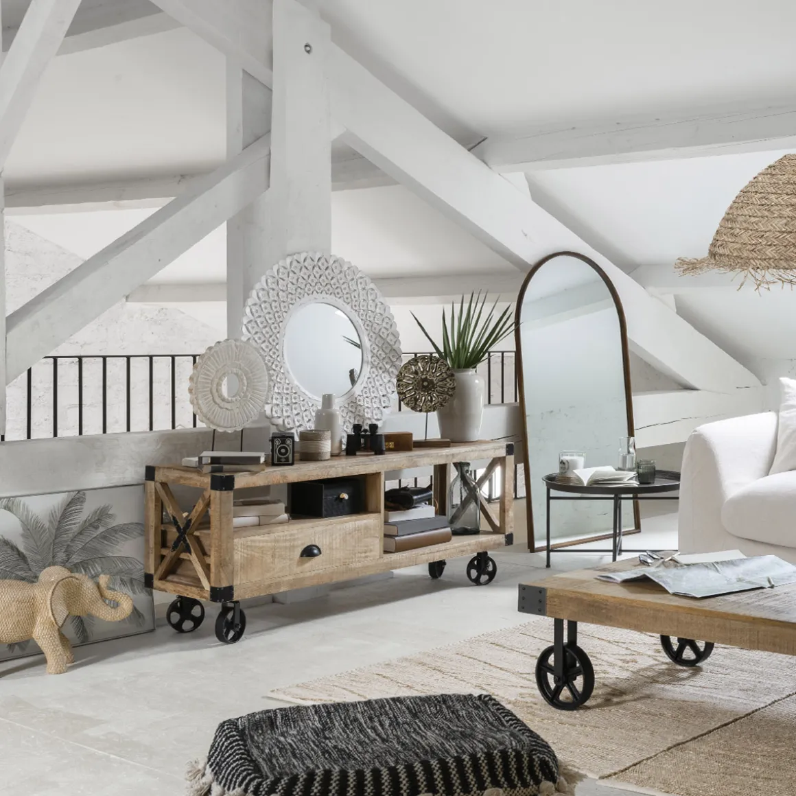 Toile brodée "Tayma"