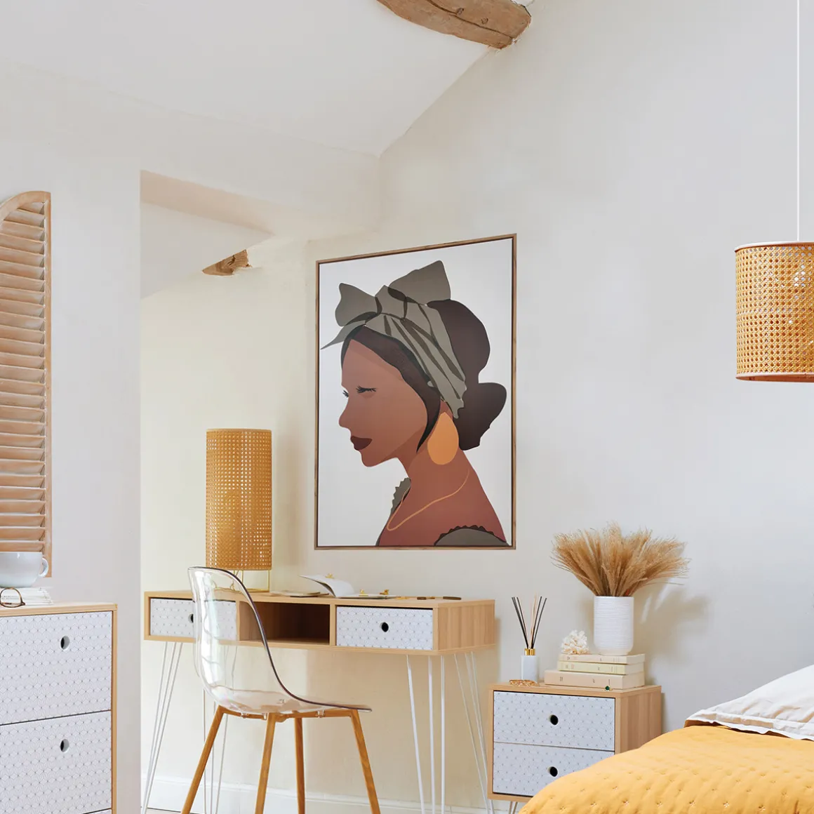 Toile encadrée "Elina"