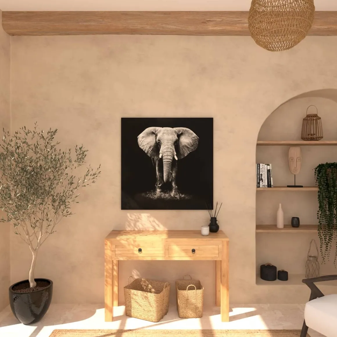 Toile imprimée "Animaux"