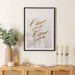 Toile imprimée encadrée "Betty"