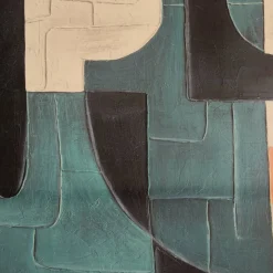 Toile peinte encadrée 