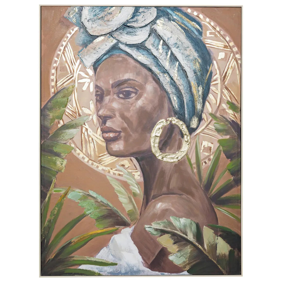 Toile peinte encadrée "Macarena"