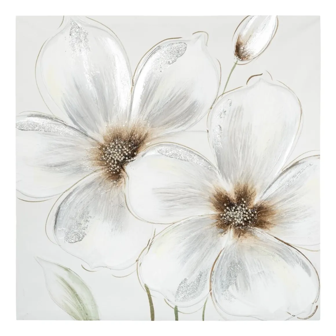 Toile peinte "Fleurs"