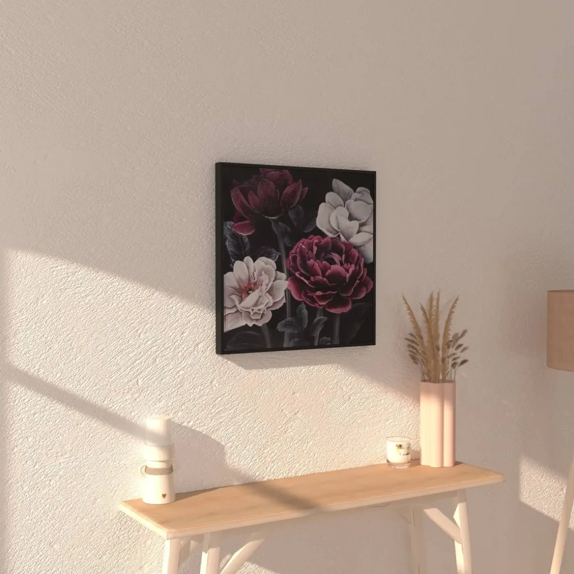 Toile peinte "Fleurs"