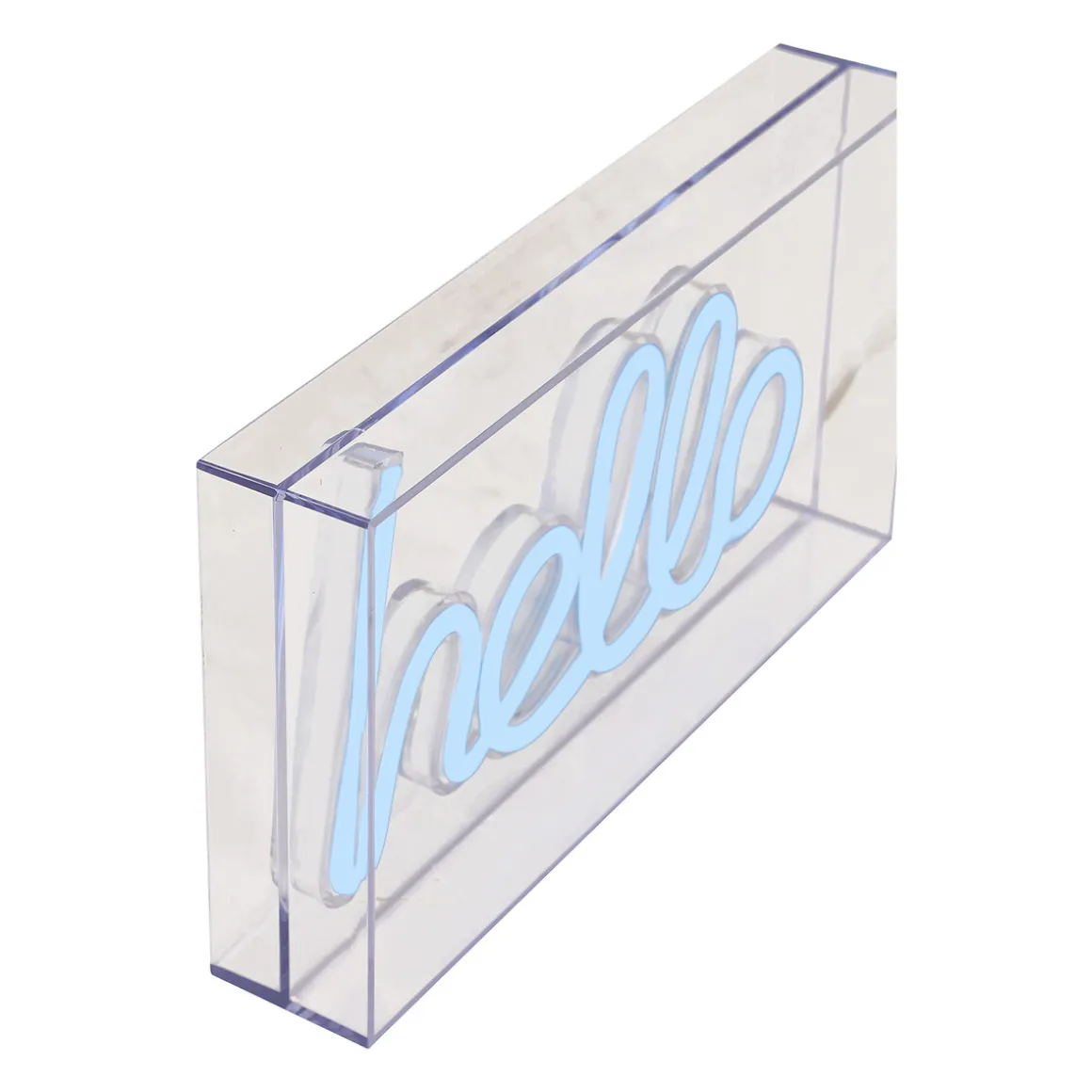 Tube néon à poser LED "Hello"