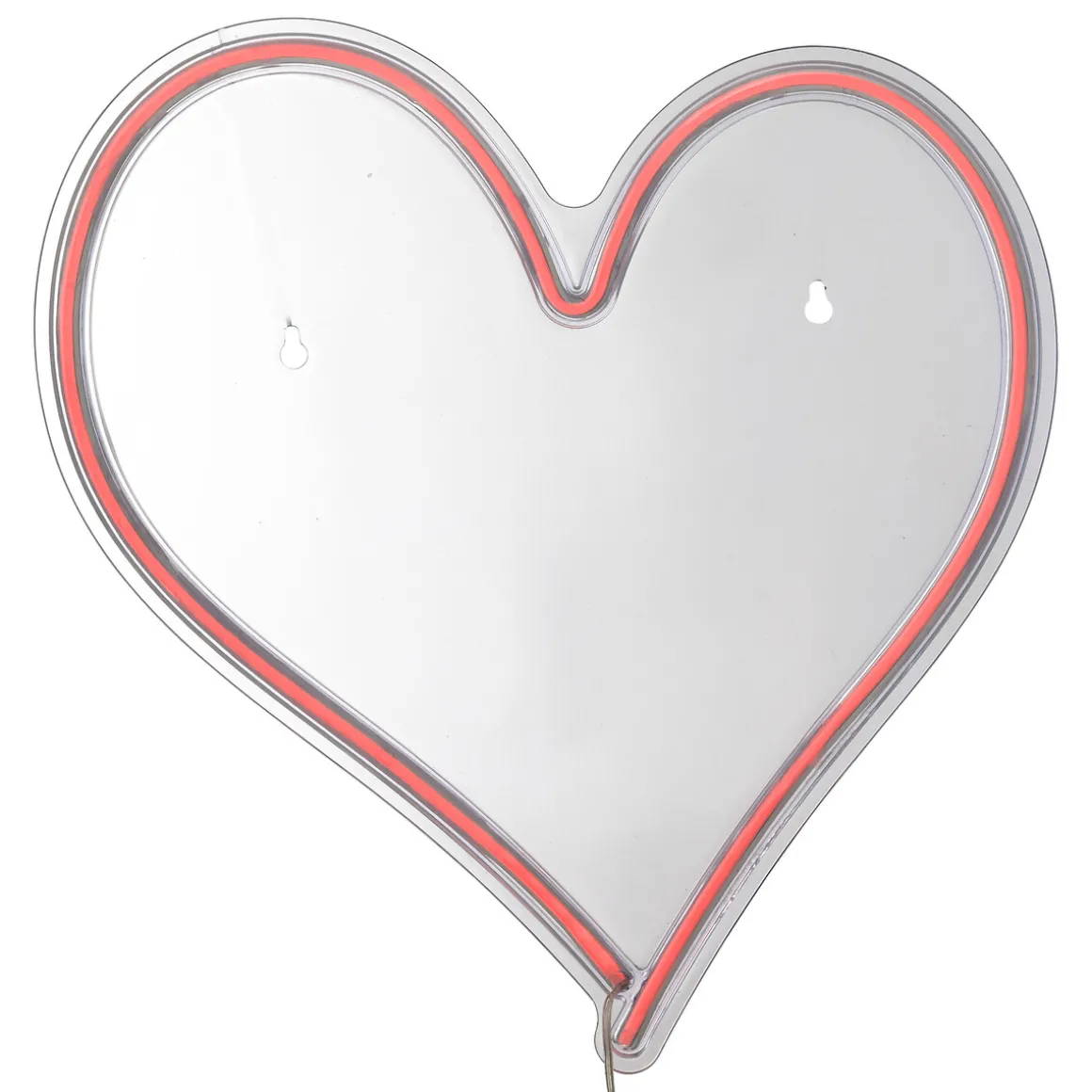 Tube néon mural LED "Coeur"