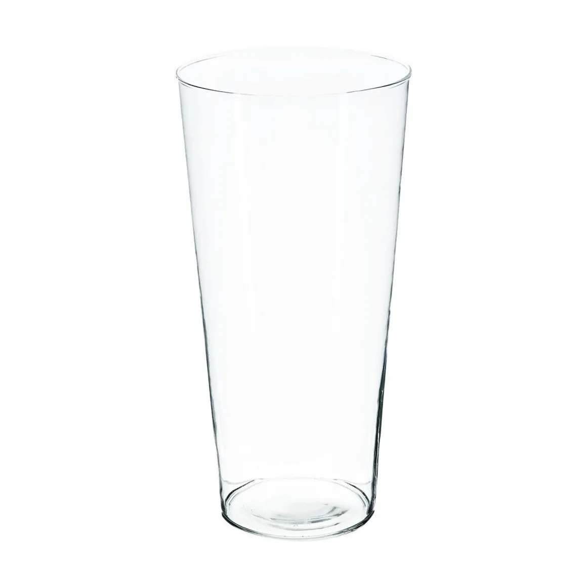 Vase conique, verre