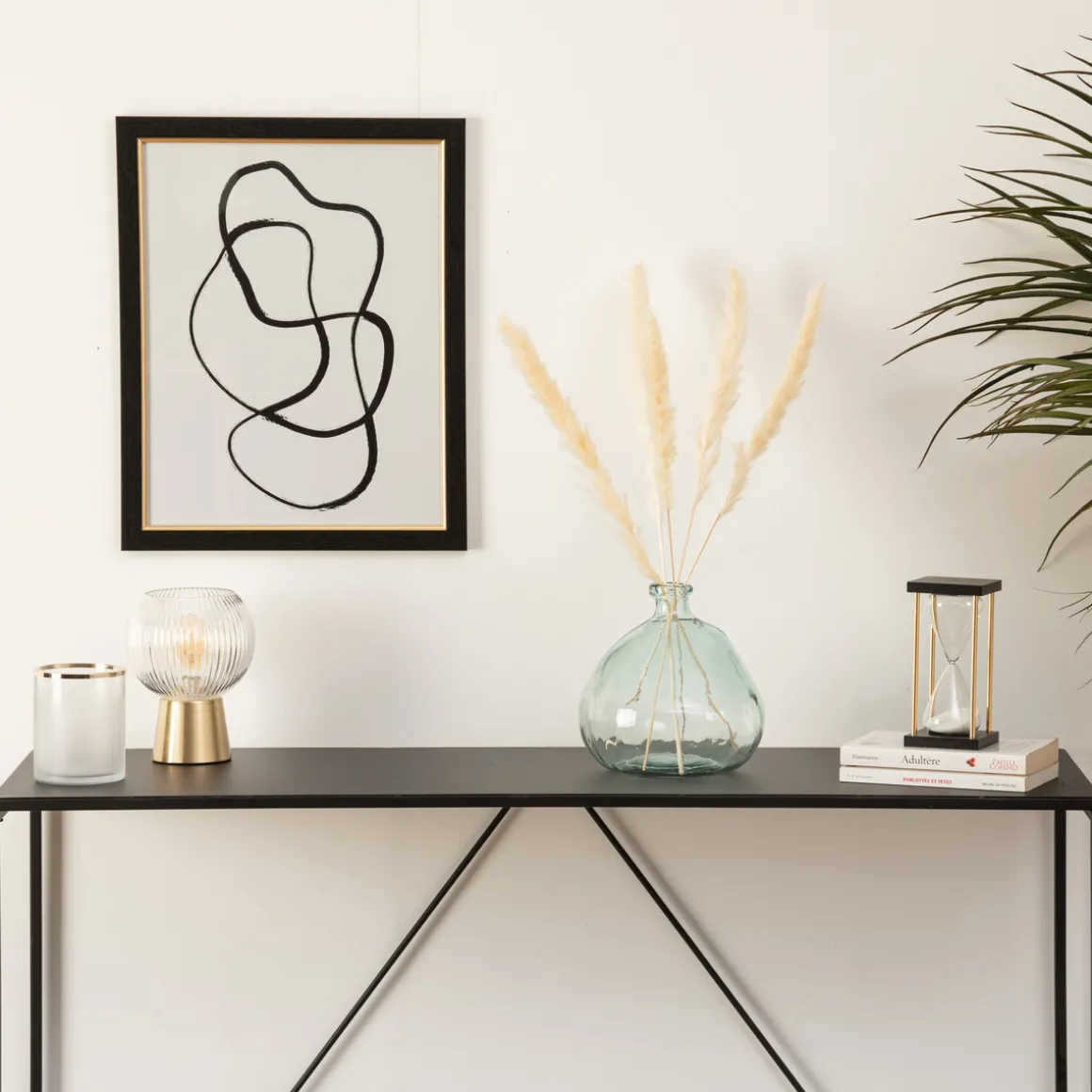 Vase rond verre recyclé